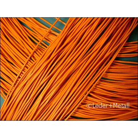 Lederschnur rund ca, 1,0mm - orange