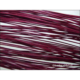 Lederschnur rund ca, 1,0mm - dunkelmagenta