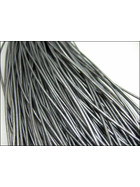 Lederschnur rund ca, 1,5mm - stahl (metallic)