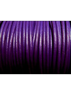 25 Meter Lederschnur rund ca, 1,0mm - violett