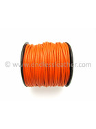 25 Meter Lederschnur rund ca, 1,0mm - orange