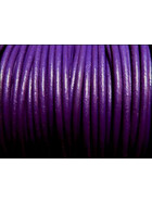 25 Meter Lederschnur rund ca, 1,5mm - violett