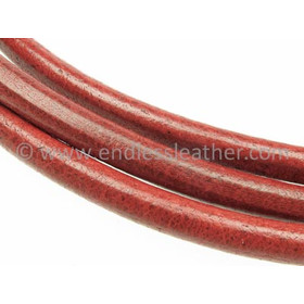 Kernlederriemen rund ca, 2,0mm - rot