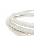 Rochenlederband ca, 4mm (Länge: 43-45cm) - offwhite