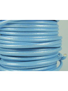 Kernlederriemen rund ca, 2,0mm - hellblau (metallic)