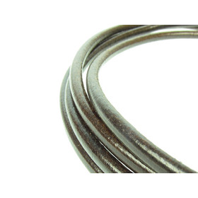 Kernlederriemen oval ca, 8,0 x 6,0mm - dunkelbraun