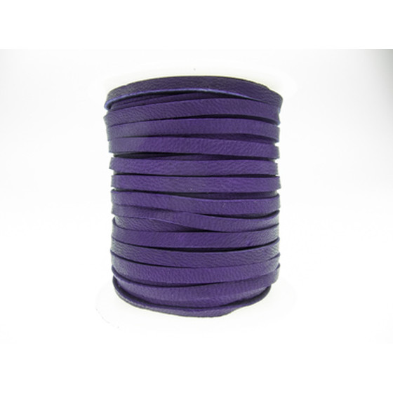 15m Hirschlederriemen "Super-Soft" 3,0 x 1,2mm - violett