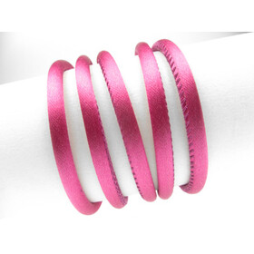 Seidenband rund gesäumt 4mm - pink