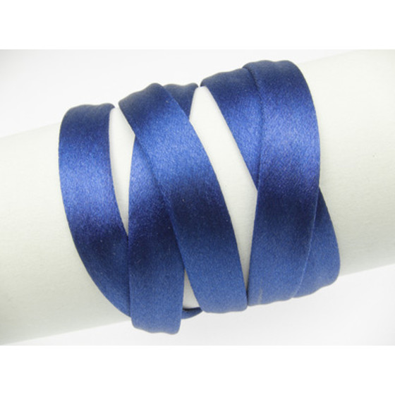 Seidenband ohne Kern ca, Ø8,0 x 4,0mm - royalblau