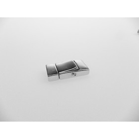 Hebeldruckverschluss 9,7 mm x 2,0 mm - echt Silber