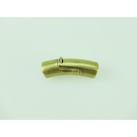 Zinn-Magnetverschluss, rund, 6,0mm - Antik Gold