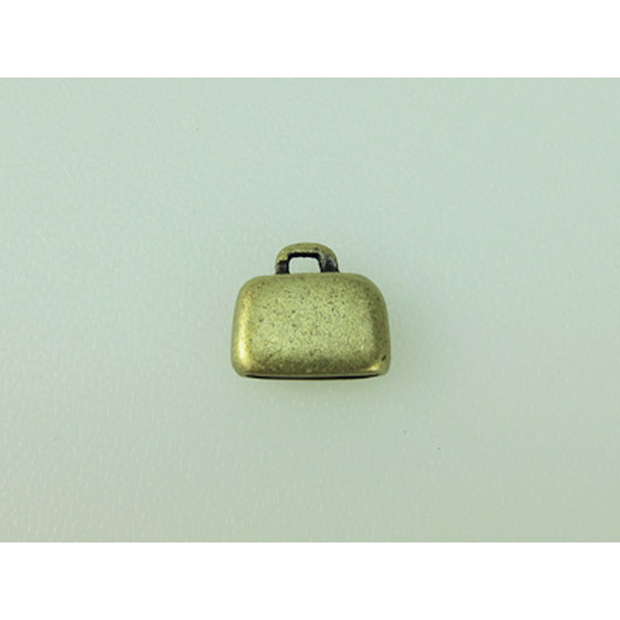 Zinn-Endkappe 10x2,0mm - Antik Gold