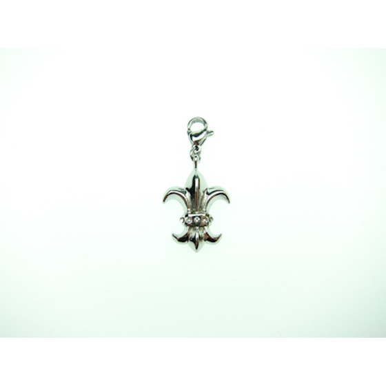 Edelstahl-Charm Fleur de Lis ca, 20mm