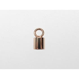 Edelstahl-Endkappe 6,0mm - rosegoldplattiert