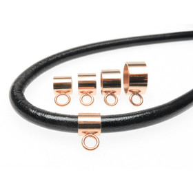 Edelstahl-Anhängeröse 4,3mm - rosegoldplattiert