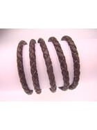 Eco Cord® Bio-Nappaleder rund geflochten, extra weich Ø4,0mm - castagno
