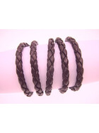 Eco Cord® Bio-Nappaleder rund geflochten Ø5,0mm - castagno