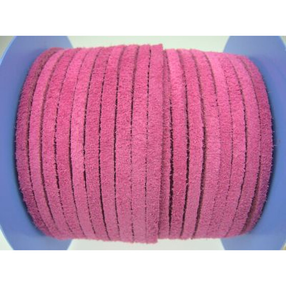 Velourriemen ca. 4,0 x 1,5mm - fuchsia