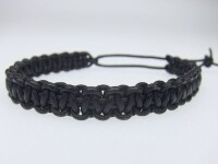 Armband aus Känguruleder - schwarz