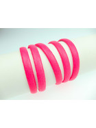 Flaches Lederband 5,0x2,0mm - neon pink