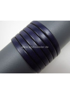 fl, Lederband 5,0 x 2,0mm - violett (schw, Rand)